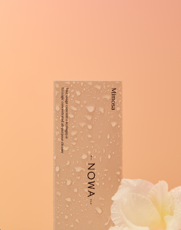 présentation de la Nowabar parfum Mimosa dans son emballage original